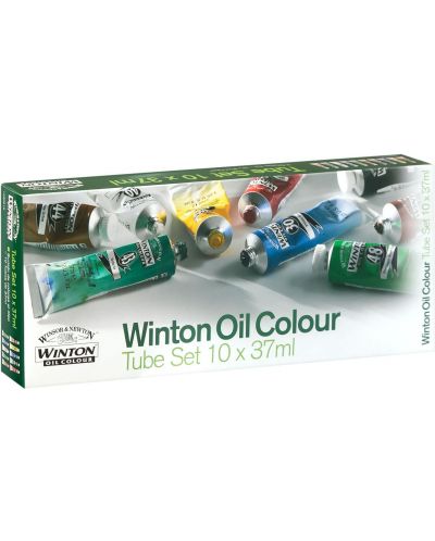 Set de vopsele de ulei Winsor & Newton Winton - 10 culori, 37 ml - 1