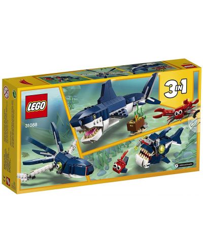 Constructor 3 în 1 LEGO Creator - Creaturi marine din adancuri (31088) - 6