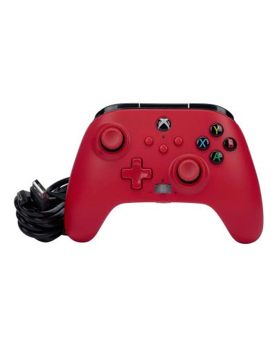 Controler PowerA - Enhanced, cu fir, pentru Xbox One/Series X/S, Artisan Red - 7