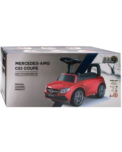 Mașină pentru călărie Baby Mix - Mercedes Benz AMG C63 Coupe, roșie - 7