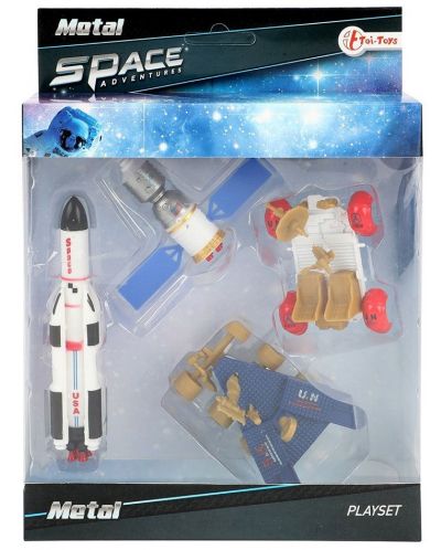 Set de joaca Toi Toys - Cosmos, cu 5 figurine metalice, sortiment - 1