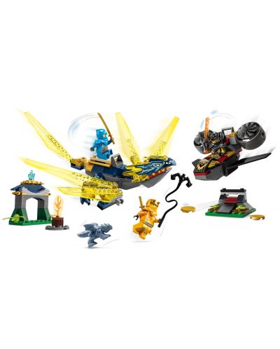 Constructor LEGO Ninjago - Dragonul lui Nia și Aryn se luptă (71798) - 3