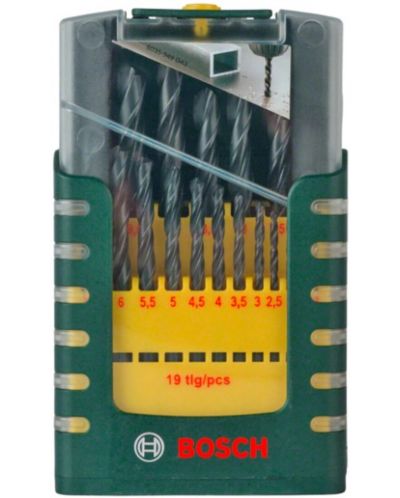 Set de burghie pentru metal Bosch - HSS-R, 19 piese - 2