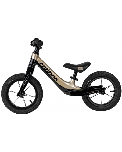 Bicicletă de echilibru Cariboo - Magnesium Air, negru/auriu - 1