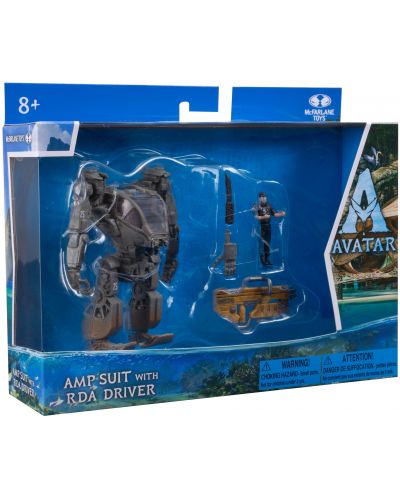 Set figurine de acțiune McFarlane Movies: Avatar - Amp Suit with RDA Driver - 10
