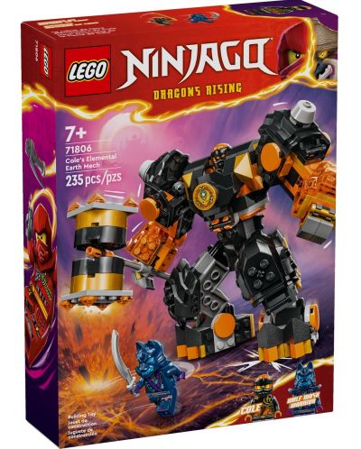 Constructor LEGO Ninjago - Robotul Pământului Elemental al lui Cole (71806) - 1