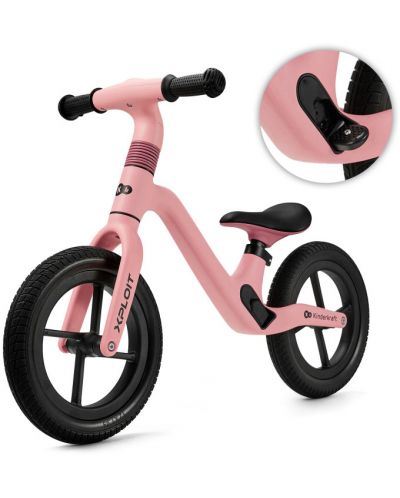 Bicicleta de echilibru  KinderKraft - Xploit, roz - 5