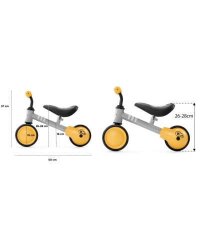 Bicicleta de echilibru  KinderKraft - Cutie, albastru deschis - 10