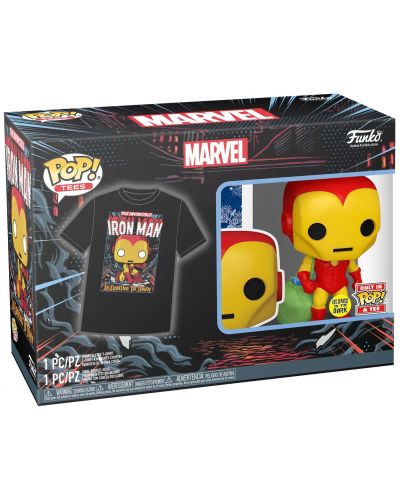 Set Funko POP! Collector's Box: Marvel - Holiday Iron Man (Glows in the Dark) - 5