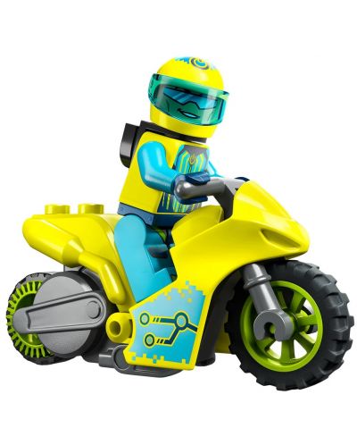 Constructor Lego City - Stuntz, motocicletă cascadoră Cyber (60358) - 3