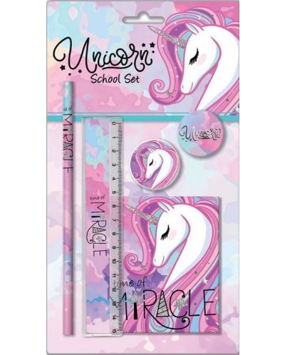 Graffiti Unicorn - Set școlar de 5 piese Miracle - 1