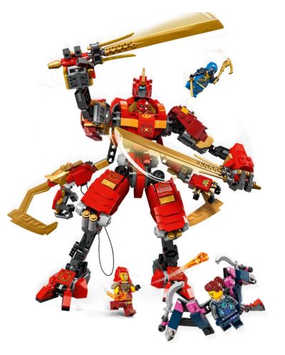 Constructor LEGO Ninjago - Robotul ninja alpinist al lui Kai (71812) - 4