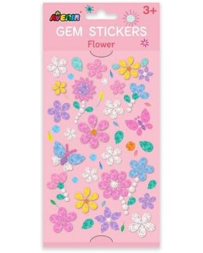 Set stickere cu margele Avenir - Flori - 1