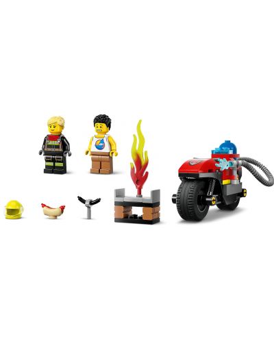 Constructor LEGO City - Bicicleta de salvare de pompieri (60410) - 4
