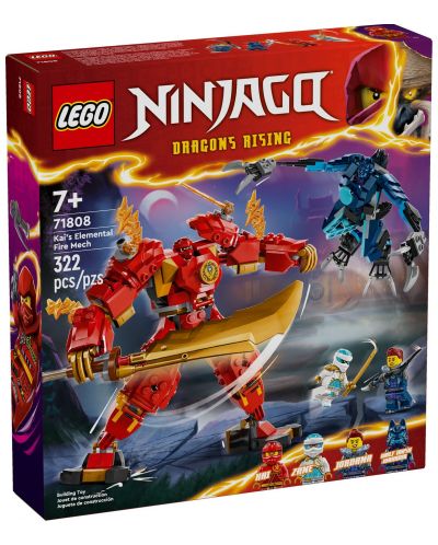 Constructor LEGO Ninjago - Robotul de foc elementar al lui Kai (71808) - 1
