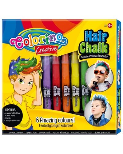 Set pasteluri pentru par Colorino Creative - Pentru baieti, 5 culori - 1