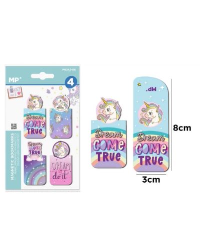 Set semn de carte magnetice MP - Unicorn, 4 buc. - 2