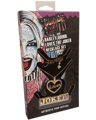 Set colier The Noble Collection DC Comics: Batman - Harley Loves Joker - 6