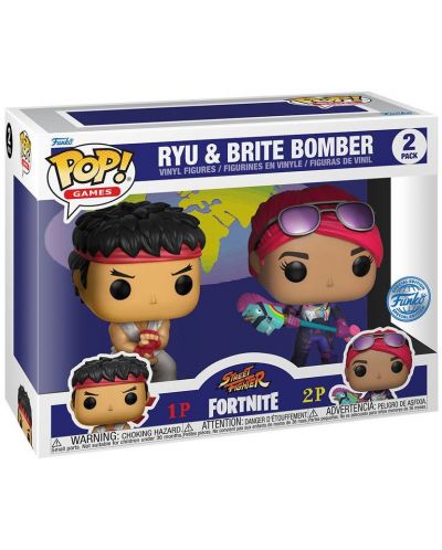 Set de figuri Funko POP! Games: Fortnite - Ryu & Brite Bomber - 4