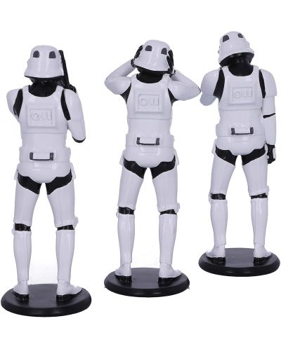 Set statuete Nemesis Now Star Wars: Original Stormtrooper - Three Wise Stormtroopers, 14 cm - 3