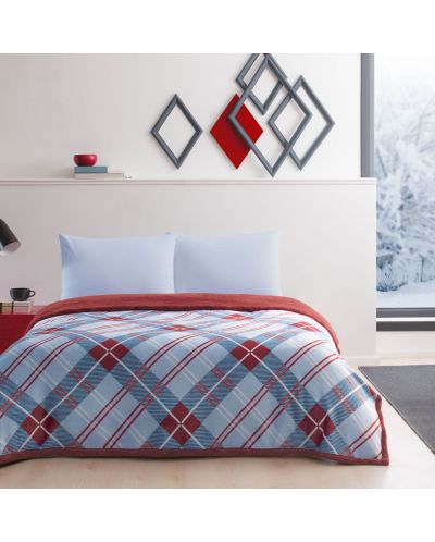 Set de dormitor cu pătură TAC - Rialta, roșu - 2