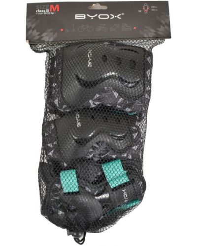 Set de protectori pentru copii Byox - Dazzle, class B, 25-50 kg, verde - 3