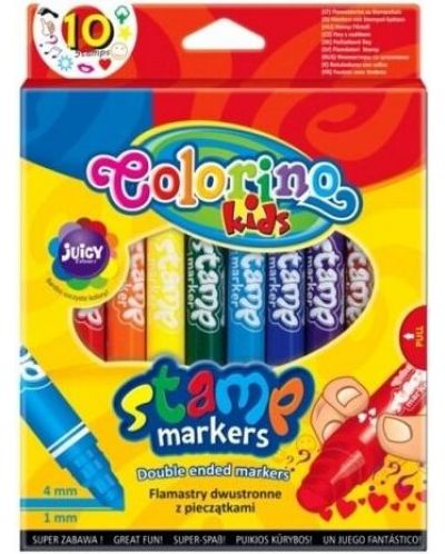 Set carioci si stampile Colorino Kids - 10 culori - 1