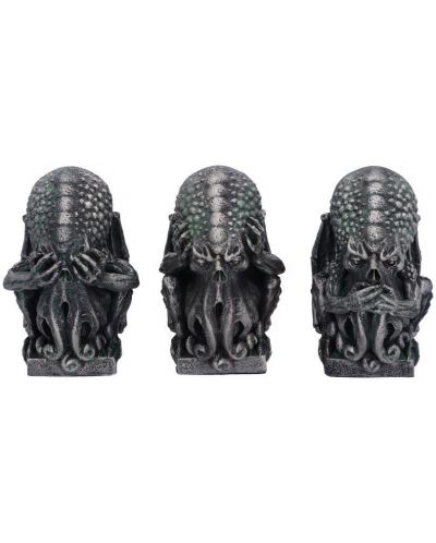 Set de figurine Nemesis Now Books: Cthulhu - Three Wise Cthulhu, 7 cm - 1