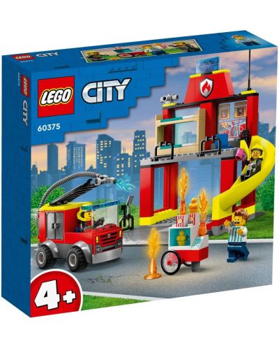 Constructor LEGO City - Pompieri și camion (60375) - 1