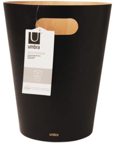 Coș de gunoi Umbra - Woodrow, 7.5 L, negru - 2