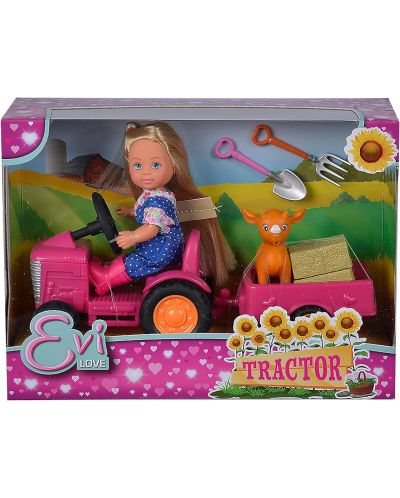 Set Simba Toys Evi Love - Evie cu un tractor - 1