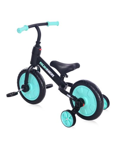 Bicicleta de echilibru Lorelli - Runner 2 in 1, Black & Turquoise - 5