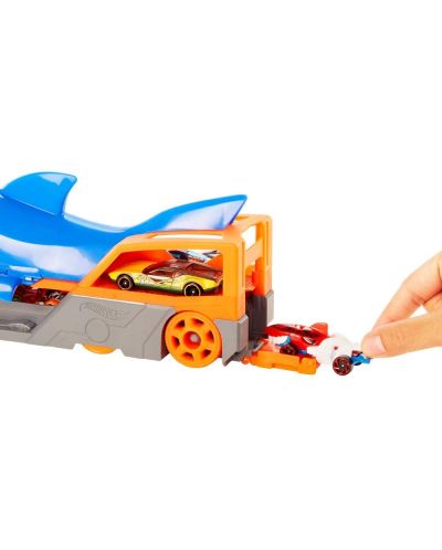 Set Mattel Hot Wheels - Transportor auto Rechin, cu o masina - 8