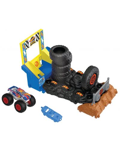 Set Hot Wheels Monster Trucks - Smash Race Challenge, Arenă mondială - 2