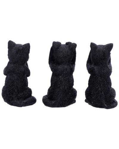 Set de statuete Nemesis Now Adult: Humor - Three Wise Felines, 8 cm - 3