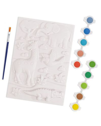 Set de colorat Galt - Imagine de colorat în relief, Safari - 3