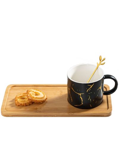 Set pentru bauturi calde Morello - Bamboo Black, 250 ml, 3 părți - 1