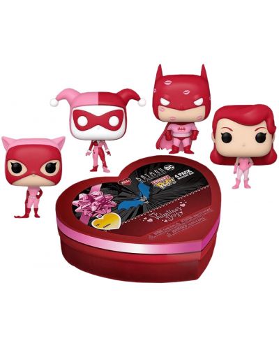 Set mini figurine Funko Pocket POP! DC Comics: Batman - Mystery Box (Valentine's Day) (Special Edition) - 1