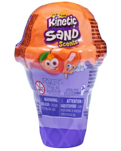 Spin Master Kinetic Sand - Set de înghețată cu nisip cinetic, portocaliu - 1