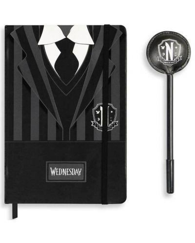 Set de carnete și pixuri Karactermania Television: Wednesday - Nevermore Uniform - 1