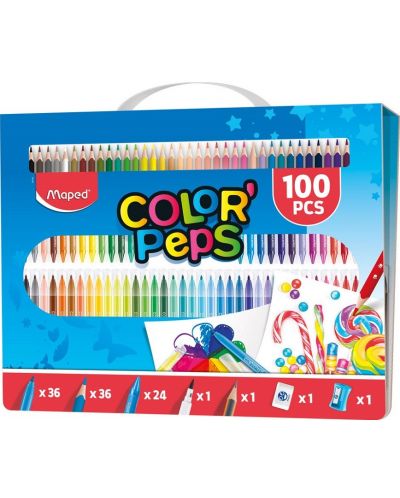 Set de desen  Color Peps - 100 piese - 1