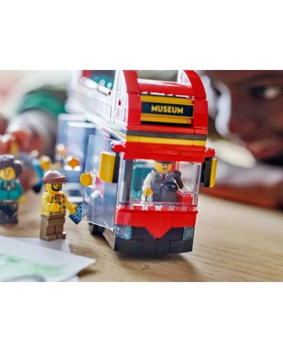 Constructor  LEGO City - Autobuz turistic roșu cu etaj(60407) - 10