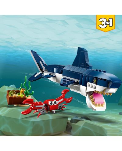Constructor 3 în 1 LEGO Creator - Creaturi marine din adancuri (31088) - 5