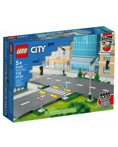 Set de construit Lego City - Semne de circulatie urbane (60304) - 1