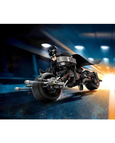 Constructor  LEGO DC Comics Super Heroes -  Figurină de construcție Batman și motocicleta (76273)  - 4