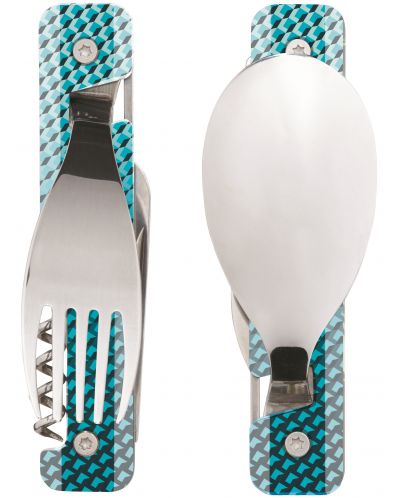 Set de cină Akinod - Multifunction Cutlery 13H25, Blue Mosaic - 4