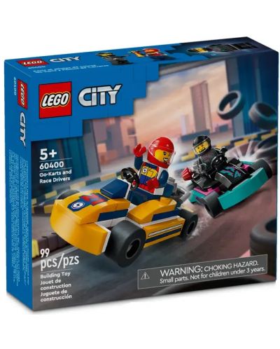Constructor LEGO City Great Vehicles - Mașini de karting și curse (60400) - 1
