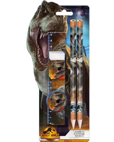 Licențiere pentru copii - Set școlar de 5 piese Jurassic World - 1
