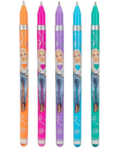 Set pixuri cu gel cu sclipici Depesche TopModel - 5 buc. | Ozone.ro