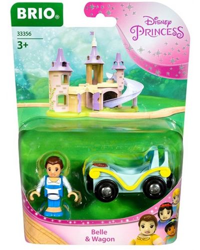Set Brio Disney Princess - Prințesa Belle cu un vagon  - 2